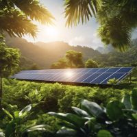 Exploration insolite : les panneaux solaires jungle