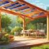 Pergola éco-énergétique: le pouvoir des panneaux solaires