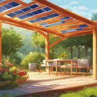 Pergola éco-énergétique: le pouvoir des panneaux solaires